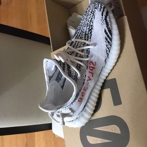 Zebra Yeezy’s worn twice in the best shape